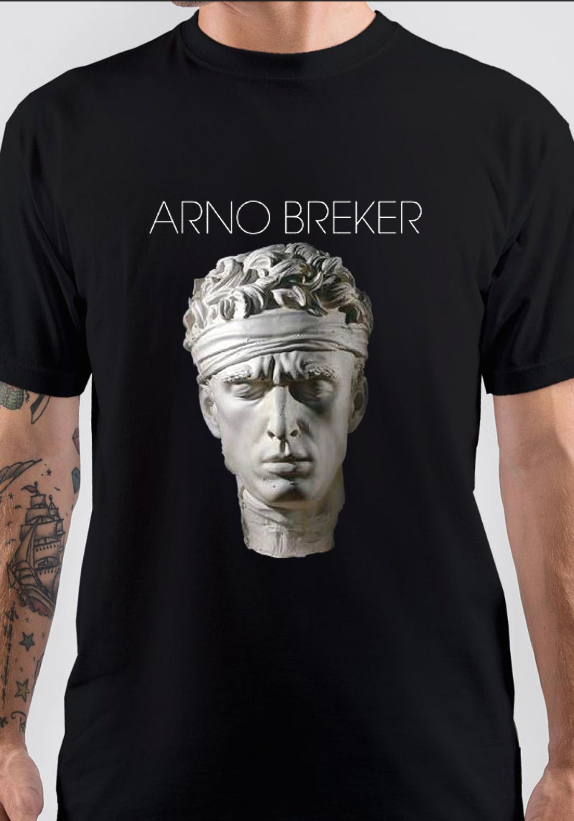 Arno Breker T-Shirt, Vintage POD Graphic Tee for Streetwear Fans
