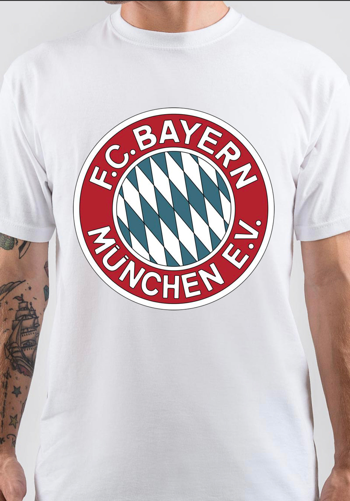FC Bayern Munich T-Shirt, Premium Cotton Tee for Everyday Fan Style