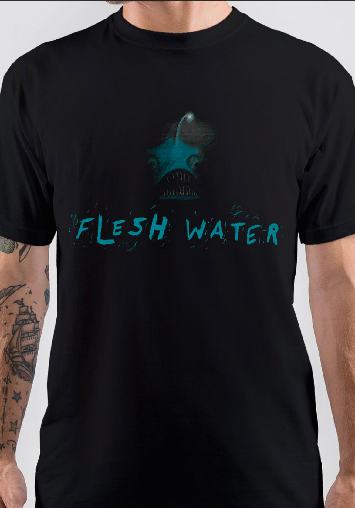 Fleshwater T-Shirt, Trending POD Shirt for Vintage Streetwear