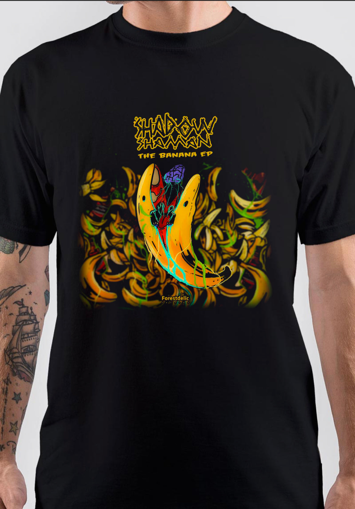 Forestdelic Records T-Shirt, Retro Streetwear Tee for Cool Gift Ideas