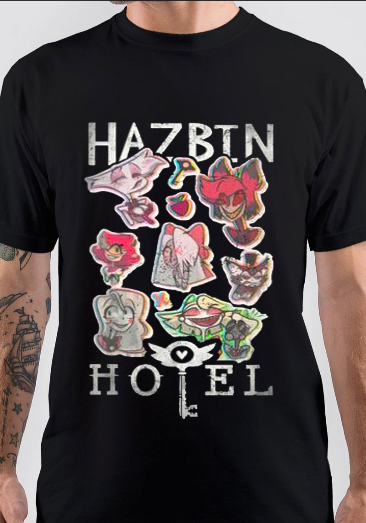Hazbin Hotel T-Shirt, Statement Graphic Tee for Casual Streetwear