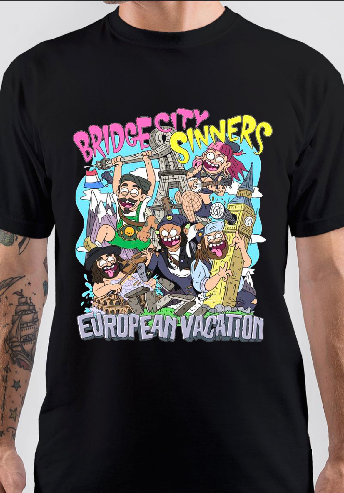 The Bridge City T-Shirt, Vintage POD Graphic Tee for Streetwear Fans