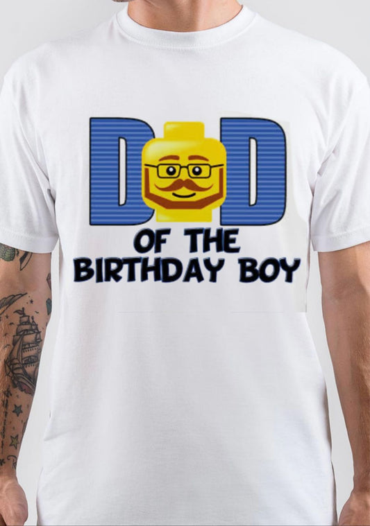 Dad of Birthday T-Shirt, Vintage POD Graphic Tee for Streetwear Fans