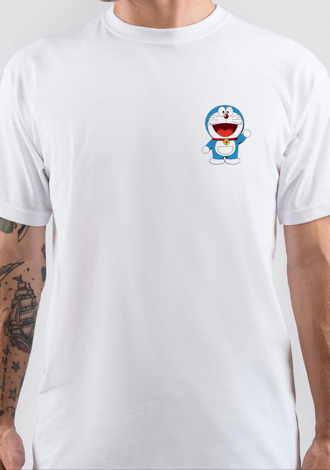 Doraemon T-Shirt, Vintage POD Graphic Tee for Streetwear Fans