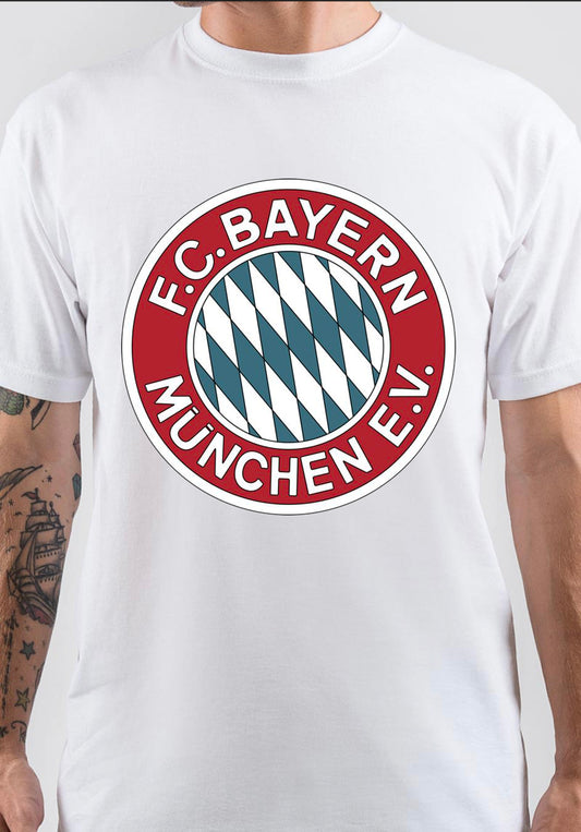 FC Bayern Munich T-Shirt, Premium Cotton Tee for Everyday Fan Style