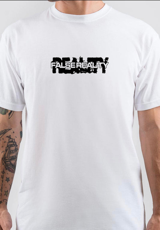 False Reality T-Shirt, Retro Graphic Tee for Print on Demand Fans