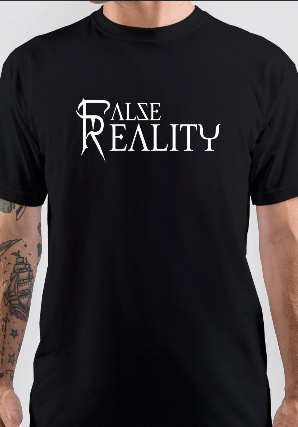 False Reality T-Shirt, Vintage POD Graphic Tee for Streetwear Fans
