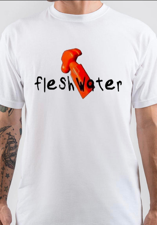 Fleshwater T-Shirt, Y2K Inspired Graphic Tee for Streetwear Fans