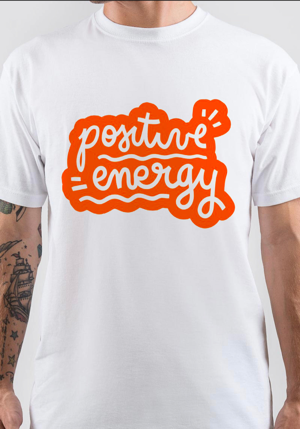 Positive Energy T-Shirt, Unique Graphic Tee for Fan Merch Style