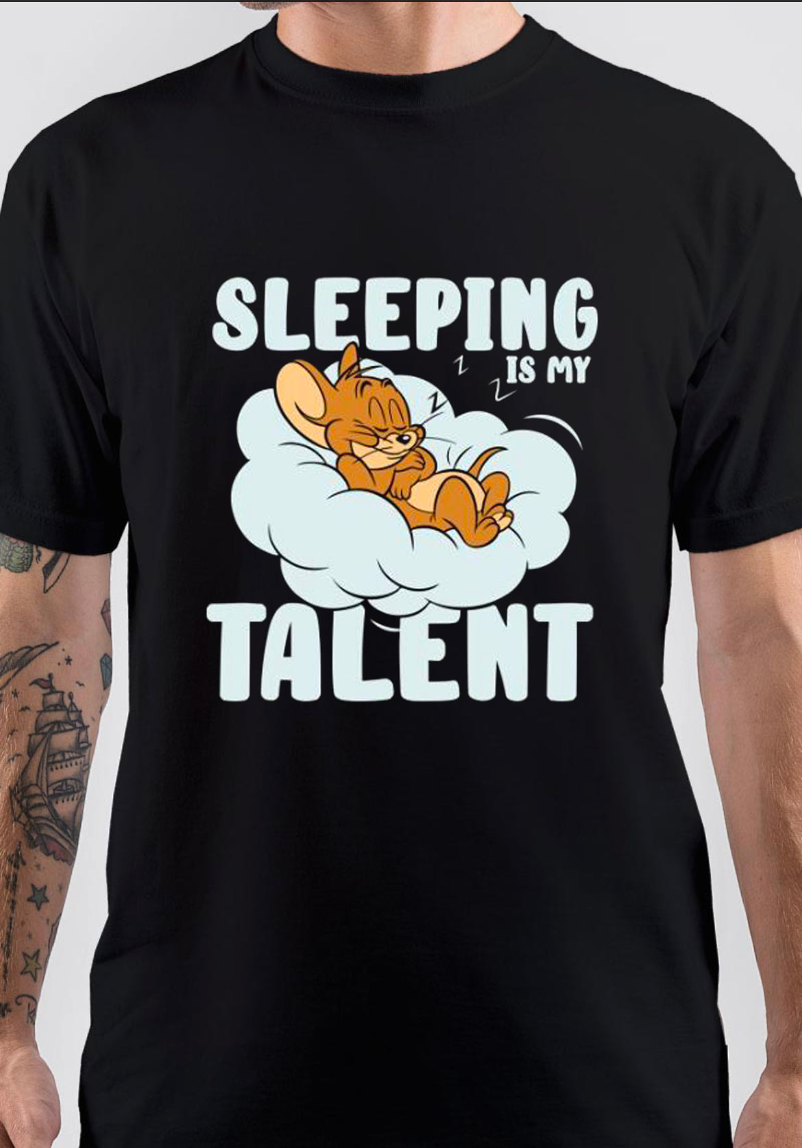 Sleeping Is My T-Shirt, Vintage POD Graphic Tee for Streetwear Fans