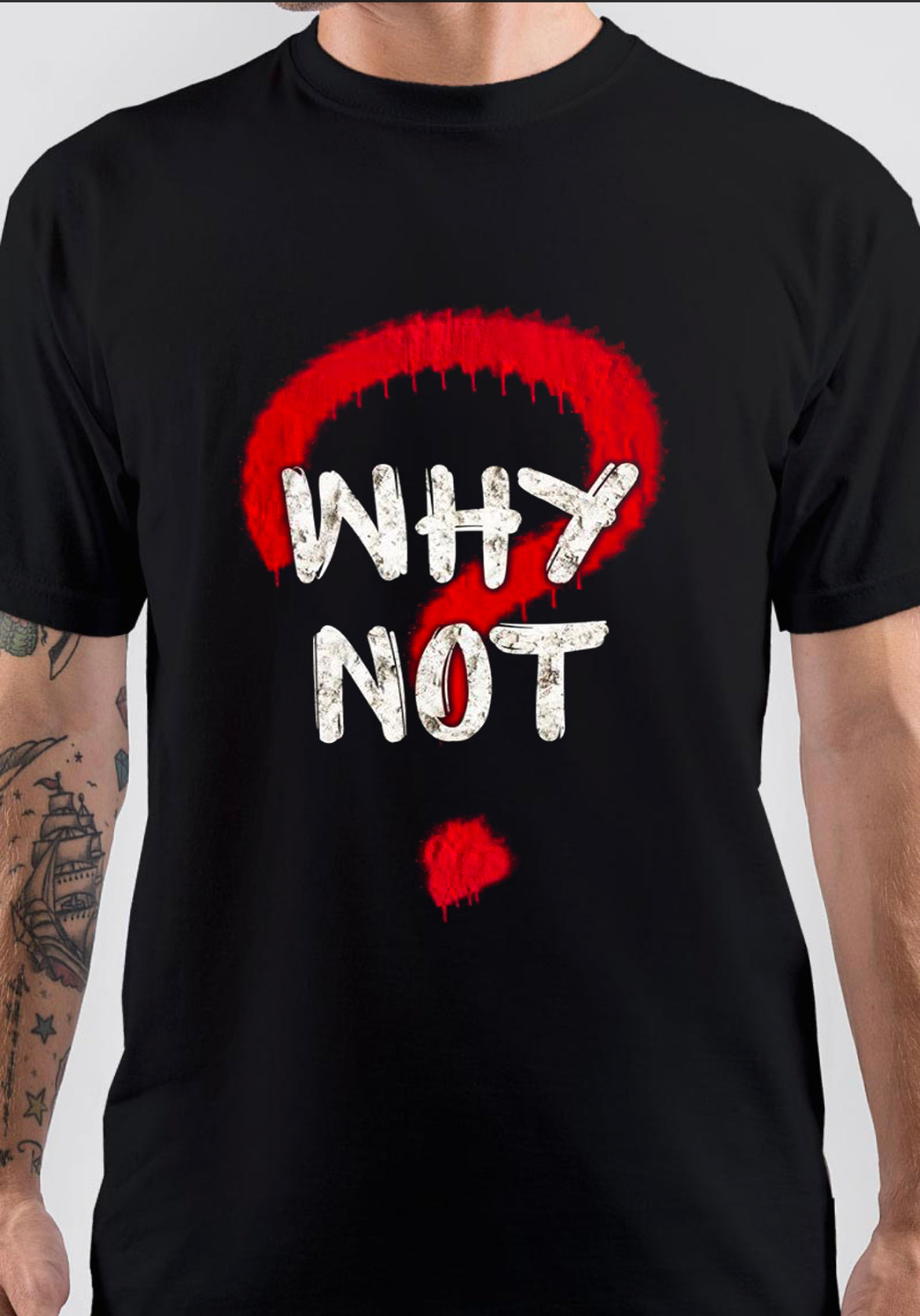 Why Not T-Shirt, Vintage POD Graphic Tee for Streetwear Fans