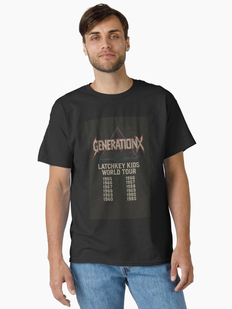 Genx Tour T-Shirt, Retro Graphic Tee for Print on Demand Fans