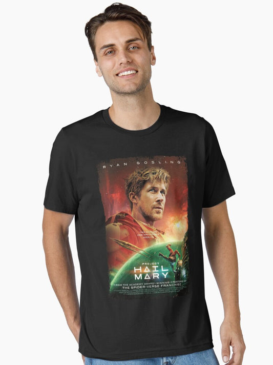 Project Hail Mary T-Shirt, Artistic Graphic Tee for Daily Streetwear